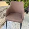 Chaise tissu rouge moderne bois solide confortable thumb 6