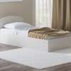 Lit simple blanc design moderne 90x190 cm thumb 4