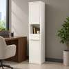 ARMOIRE DE RANGEMENT MURAL MARRON ET BLANC thumb 3
