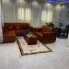 Ensemble canapé velours marron 3 places + fauteuil thumb 0