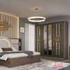 Ensemble chambre moderne complet lit armoires commode thumb 3
