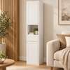 ARMOIRE DE RANGEMENT MURAL MARRON ET BLANC thumb 7