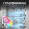 Boîtier Corsair 3000D RGB AIRFLOW Blanc ATX, 3x AR120 RGB thumb 3