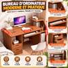 Bureau d’ordinateur en bois avec rangement thumb 2