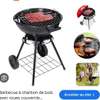 Barbecue à charbon de bois avec roue couvercle thumb 3