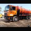 Renault camion citerne 6 roues orange liquide industriel thumb 1