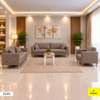 Salon 6 places tissu gris pieds bois clair thumb 2