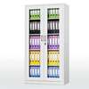 ARMOIRE METAL HAUT PORTE VITRE thumb 0