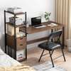 Bureau avec etagere de rangement thumb 1