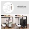 Bureau d'angle bois clair métal noir design épuré thumb 2