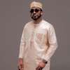 Tenue traditionnelle homme beige clair manches longues thumb 0