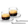 Nespresso 2 Tasses 180ml + Cuillères et sous tasses thumb 1