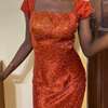 Robe de soirée orange thumb 1