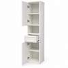 ARMOIRE DE RANGEMENT MURAL MARRON ET BLANC thumb 1