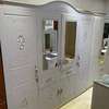 Armoire blanche 5 portes avec miroirs intégrés thumb 0
