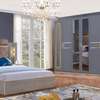 Ensemble chambre moderne gris clair tête rembourrée thumb 0