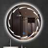 Miroir lumineux LED  avec horloge digitale thumb 7