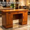 Golden table bureau bois massif 1,20m rangement intégré thumb 0
