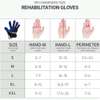 Gants de rééducation miroir noir bleu pour mobilité thumb 2