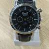 Piaget Montre Quartz Cuir Noir et Marron Chronographe thumb 3