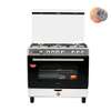 CUISINIERE ASTECH 5FEUX 90X60+FOUR A GAZ FULL OPTION GRIS thumb 4