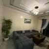 Chambre complète moderne lit double bois foncé LED thumb 4