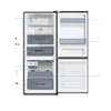 REFRIGERATEUR HAIER COMBINE 3TIROIRS NOIR HRFIVB298VN thumb 1