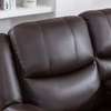 Salon en cuir 5 places avec fauteuils inclinables thumb 4