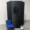 Cabine sauna portable électrique avec siège pliable thumb 2