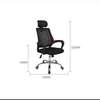 Chaise gamer bureau ergonomique noir blanc avec coussin thumb 1