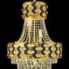 Lustre cristal doré moyen MCR1430 élégant thumb 3