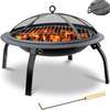 Barbecue charbon compact acier noir thumb 3