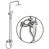 Ensemble douche pluie noir mat carré + douchette main thumb 6