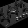 PLAQUE 5FEUX ENCASTRABLE BEKO 90X60 A GAZ NOIR thumb 2