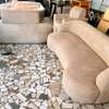 Mini salon beige 5 places design courbes modernes thumb 0