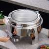 Chafing Dish Inox Rond avec Couvercle Verre thumb 2