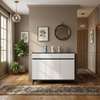 Buffet moderne blanc gris 5 portes LED intégré thumb 5