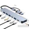 Adaptateur répartiteur de hub USB-C 7 en 1 avec multiport thumb 1