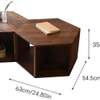 Table basse bois massif  avec rangement thumb 2