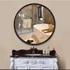 Miroir rond 60 cm cadre métal noir moderne thumb 0
