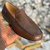 Mocassins cuir noir confort souple élégant thumb 3