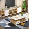 Ensemble meuble TV et table basse noir et blanc moderne thumb 5