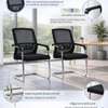 Chaise bureau ergonomique noire dossier maille 46cm thumb 1