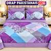 Drap pakistanais 100% coton double motif floral thumb 3