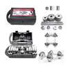 Set haltères réglables 20kg métal chromé mallette thumb 0