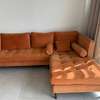 Salon canapé d’angle + fauteuil terracotta thumb 1