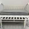 Berceau Bébé blanc avec rangement, moustiquaire et matelas thumb 1