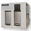 Deux poubelles à pédale KOHLER de 6L en inox thumb 1