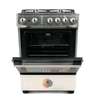 CUISINIERE ASTECH 4FEUX 60X60 + FOUR A GAZ FULL OPTION GRIS thumb 4