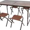Table pliante hauteur ajustable + 4 tabourets thumb 1